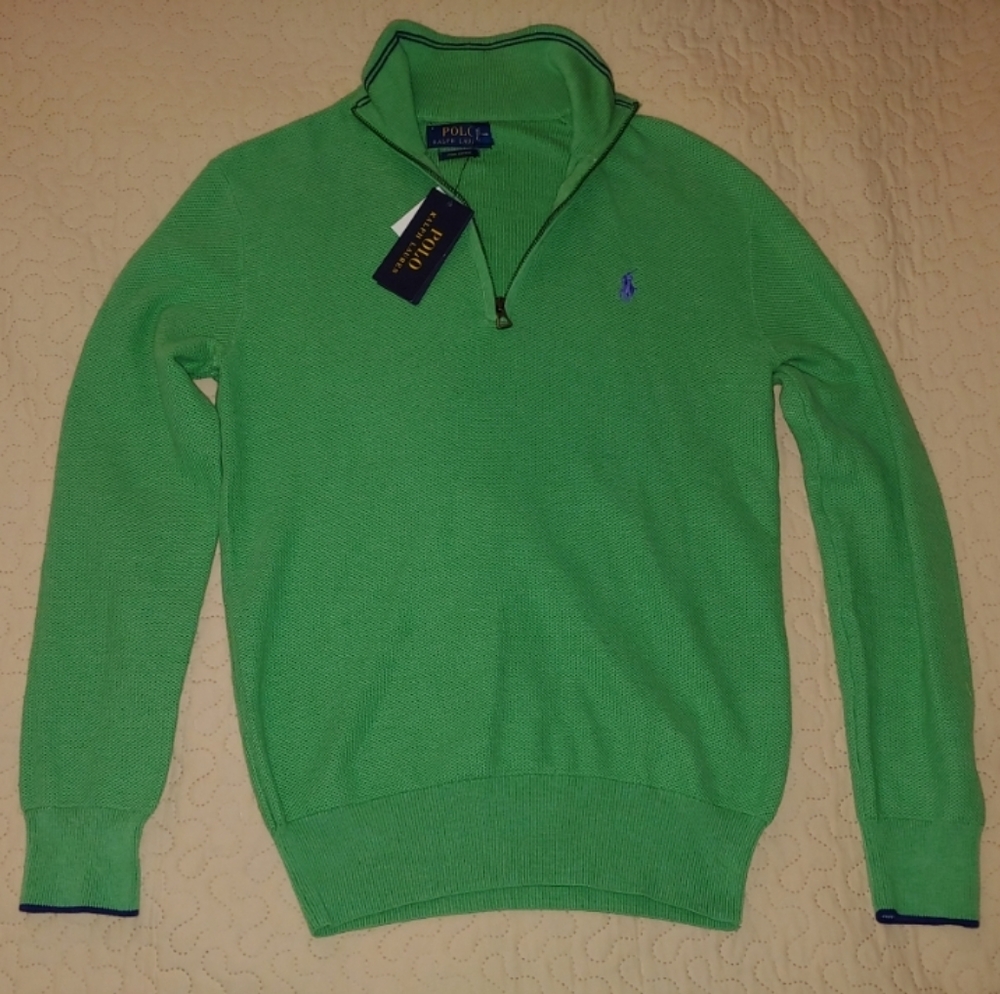 NWT Polo Ralph Lauren sweater, Size XS, green